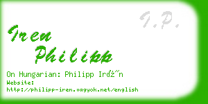 iren philipp business card